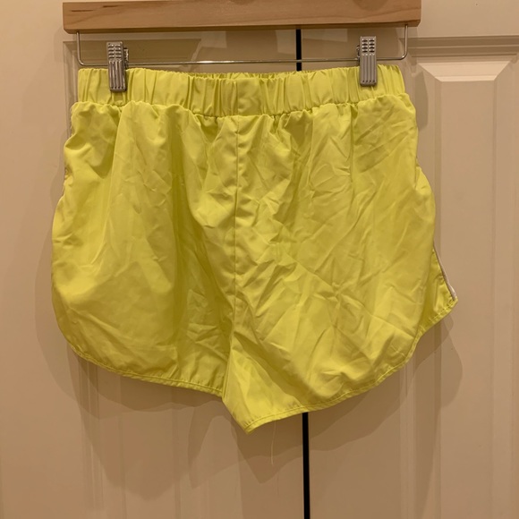 Forever 21 reflective yellow shorts - Picture 2 of 2